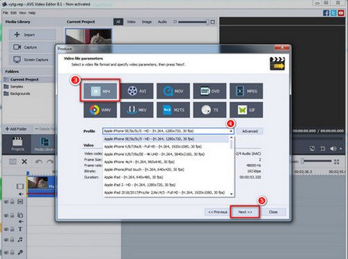 convert vep file to wmv